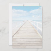 Beach Wedding Invitation Seaside/Oceanside Wedding Kaart (Achterkant)