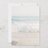 Beach Wedding Invitation Seaside/Oceanside Wedding Kaart (Achterkant)