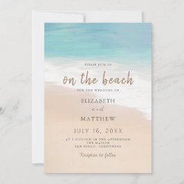 Beach Wedding Invitation Seaside/Oceanside Wedding Kaart