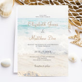 Beach Wedding Invitation Seaside/Oceanside Wedding Kaart