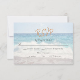 Beach Wedding Invitation Seaside/Oceanside Wedding RSVP Kaartje