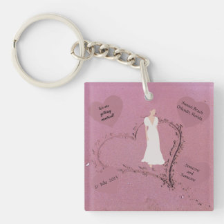 Beach Wedding Invitation Sleutelhanger