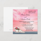 Beach Wedding Kaart (Voorkant / Achterkant)