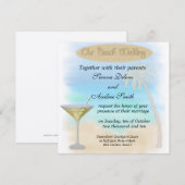 Beach Wedding Kaart (Voorkant / Achterkant)