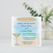 Beach Wedding Kaart (Staand voorkant)