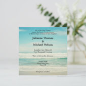 Beach Wedding Kaart (Staand voorkant)