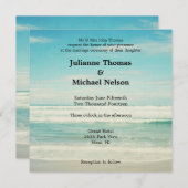 Beach Wedding Kaart (Voorkant / Achterkant)