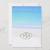 Beach Wedding Kaart (Achterkant)