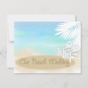 Beach Wedding Kaart
