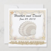 Beach Wedding Kaart (Voorkant)