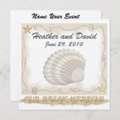 Beach Wedding Kaart (Voorkant / Achterkant)