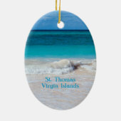 Beach Wedding Keepomwille Photo Ornament (Achterkant)