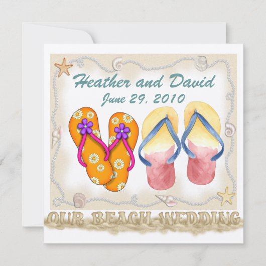 Beach Wedding Klantenbeoordeling Kaart (Voorkant)