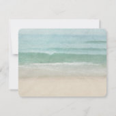 Beach Wedding Lijst in de zand Kaart (Achterkant)