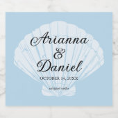 Beach Wedding Liquor Bottle Labels Likeurfles Etiket (Enkel label)