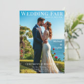 Beach Wedding Magazine Hoesje Kaart (Staand voorkant)