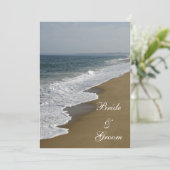 Beach Wedding Marriage/Elopement Announance Aankondiging (Staand voorkant)