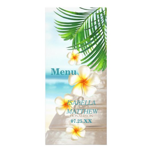 Beach Wedding - Menu (Voorkant)