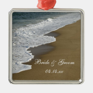 Beach Wedding Metalen Ornament