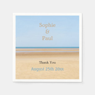Beach Wedding Paper Napkins Servet
