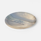 Beach Wedding Papieren Bordje (Gekanteld)