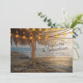 Beach Wedding Persoonlijk Kaart (Staand voorkant)