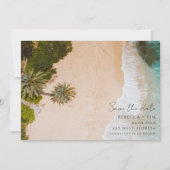 Beach Wedding Photo Save The Date (Voorkant)