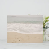 Beach Wedding Program Hoesje Alleen Sandy Beach (Staand voorkant)