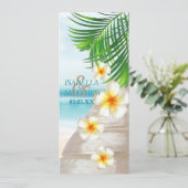 Beach Wedding Program Programma (Staand voorkant)