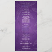 Beach Wedding Programme Starfish Paars Programma (Achterkant)