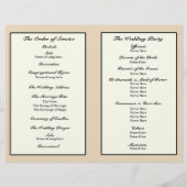 Beach Wedding Programs: Starfish in Sand (Achterkant)