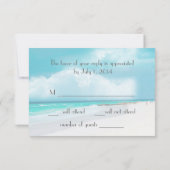 Beach Wedding RSVP (Achterkant)