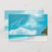 Beach Wedding RSVP (Voorkant / Achterkant)