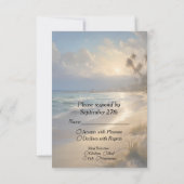 Beach Wedding RSVP Kaartje (Achterkant)