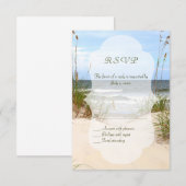 Beach Wedding RSVP's RSVP Kaartje (Voorkant / Achterkant)