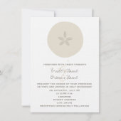 Beach Wedding - Sand Dollar Kaart (Voorkant)