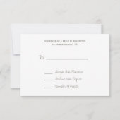 Beach Wedding Sand Dollar Wedding RSVP (Achterkant)