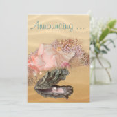 Beach Wedding Sandy Shore Kaart (Staand voorkant)