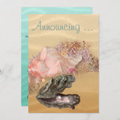 Beach Wedding Sandy Shore Kaart (Voorkant / Achterkant)