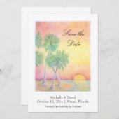 Beach Wedding Save The Date (Voorkant / Achterkant)