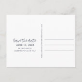 Beach Wedding Save the Date Briefkaart (Achterkant)