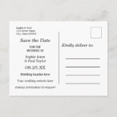 Beach Wedding Save the Date Briefkaart (Achterkant)