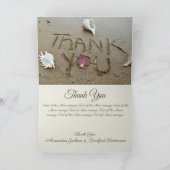 Beach Wedding Seashell photo collage Merci Car (Intérieur)