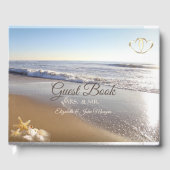 Beach Wedding Seashell String Lights Gastenboek (Voorkant)