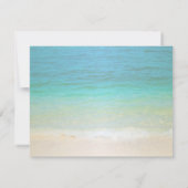 Beach Wedding Seashells Rehearsal Dinner Kaart (Achterkant)