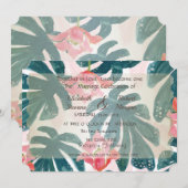 Beach Wedding Seashells Uitnodiging (Voorkant / Achterkant)