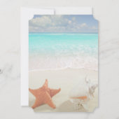Beach Wedding Seashells Vrijgezellenfeest Kaart (Achterkant)