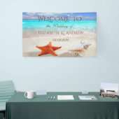 Beach Wedding Seashells Wedding Banner (Beurs)