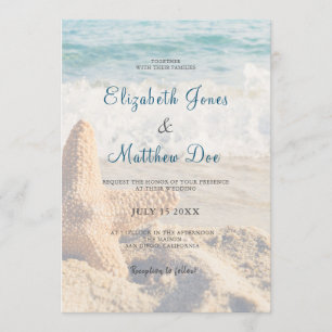Beach Wedding - Seaside Wedding - Romantic Beach Kaart