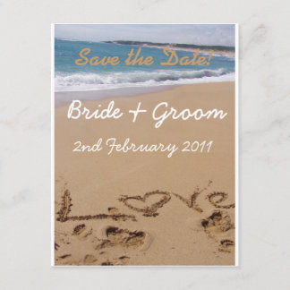 Beach Wedding - Sla de datum op! Save The Date